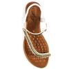 LUNAR WOMENS FLAT STRAP SANDAL - WHITE